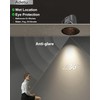Adetu 2 Inch 5CCT Black LED Recessed Ceiling Light with