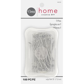 Dritz 44008 Decorar t-Pins, 2-Inch, 100 Piezas por Paquete