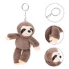 Toyvian Sloth Keychain Backpack Pendant Plush Keychain Charm Bag Hanging