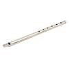 Traditional Indian Handcrafted Metal Silver Bansuri Flute Musical Instrument