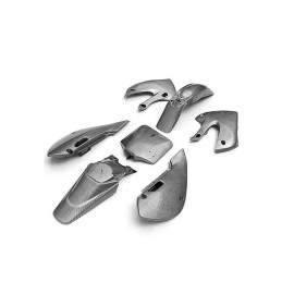 PCC CARBON FIBER COLOR PLASTIC + GAS TANK SET FOR KLX110 DRZ110 PIT BIKE PS12+GT03