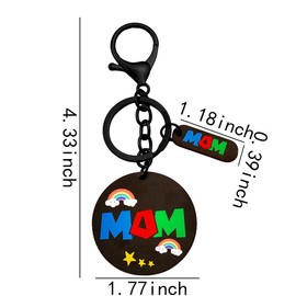 Mom Birthday Christmas Gifts for Women Mom Keychain Gift for Step Mom Long Distance Relationship Gifts for Women Mommy Thinking of You Gifts for Mom in Law Keyring for Mama Gift from Son Daughter