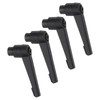 sourcing map 4Pcs M6 Adjustable Knobs Handle Female Thread Push