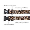 Olahibi Dog Collar and Leash Combo Set, Leopard Pattern, Polyester