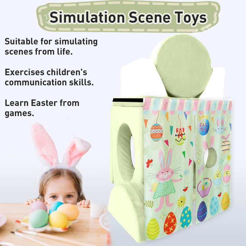 Ordicoeur Kids Removable Easter Play Panel Modular Play Couch (Couch