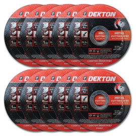 Dekton 10 Pc 115mm Cutting Disc Metal Ultra Thin Flat-Discs Offer ExceptionalCutting Efficiency And Durability| Ideal For Metalworking Tasks| Perfect For Professional |Pack Of 10| Diameter 115mm