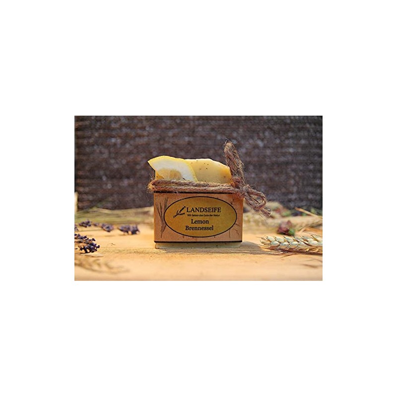 Landseife Lemon Nettle Handmade Organic Natural Soap