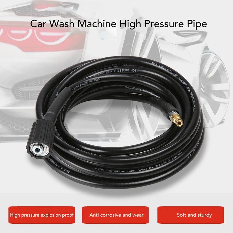 Pressure Washer Hose 5800PSI M22 and Plug Rubber Power Washer