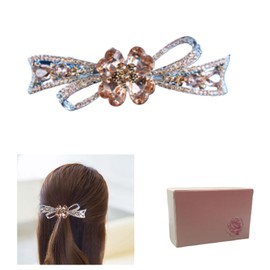 Hairpin Top Clip One-word Back of Head Rhinestone Crystal Clip Simple Headdress Korean Adult Butterfly