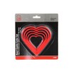 Chef Craft Select Plastic Heart Cookie Cutter, 5 Piece Set,