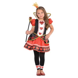 amscan Girls Christys Dress Up Queen Of Hearts Fancy Dress Costume 6-8 Years