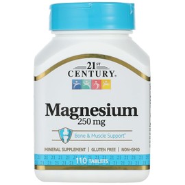 21st century magnesio 250mg, 110 taabletas