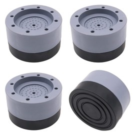 Tiardey 4pcs Anti-Vibration Pads for Washer and Dryer,Washing Machine Stabilisers Mats Soundproof Feet Support Kit - Gray