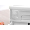 SANKO PLASTIC Small Storage Shelf, 3 Tiers, Silk, Width 7.2