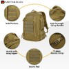 PARTNERJOY 55L Military Tactical Backpack For Men Large Velcro Molle