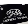 BLVD California Republic State Flag Diamond Etched Engraved License Plate