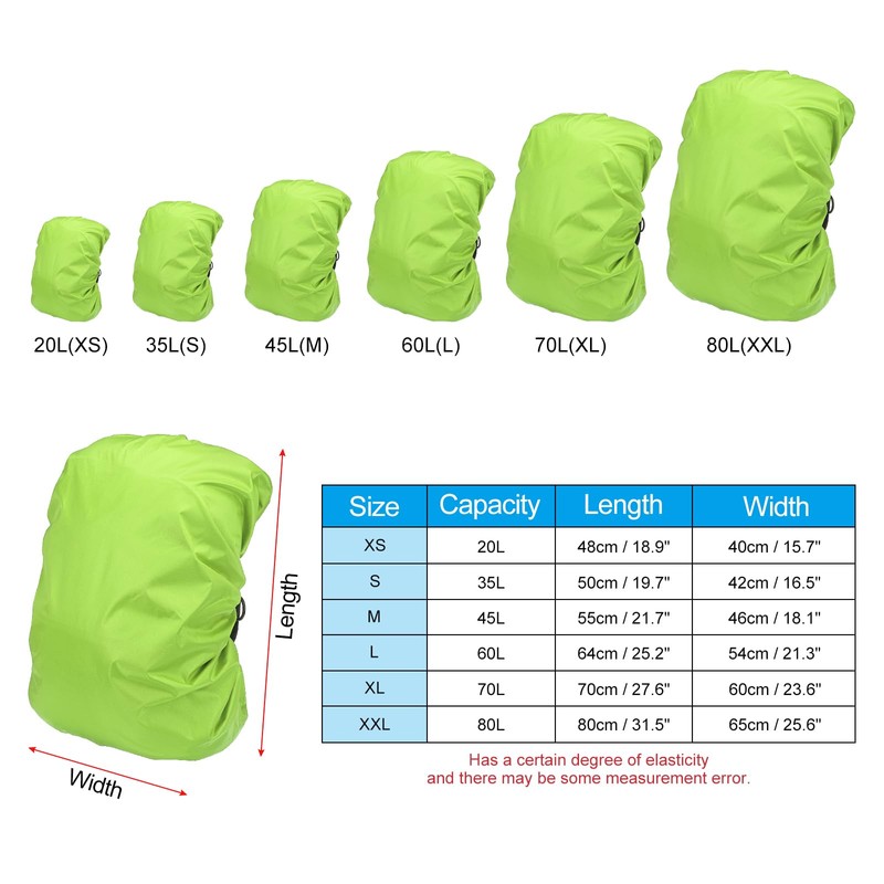PATIKIL 35L Waterproof Backpack Rain Cover, Oxford Cloth Backpack Cover
