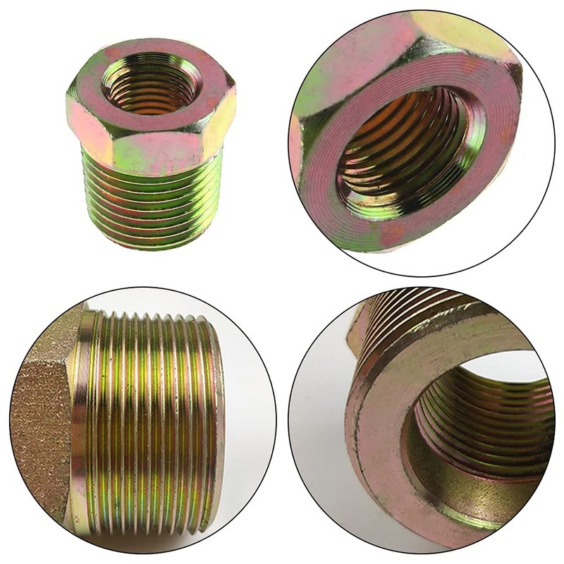 5Pcs Threaded Bush Adapter BSP Fittings 1/2 External Thread to
