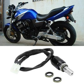 Motorcycle Hydraulic Brake Light Switch Straight - M10X1.25 Universal Motorbike Oil Hose Hydraulic Pump Rear Brake Light Switch Line Pressure Light Switch(Straight Head)