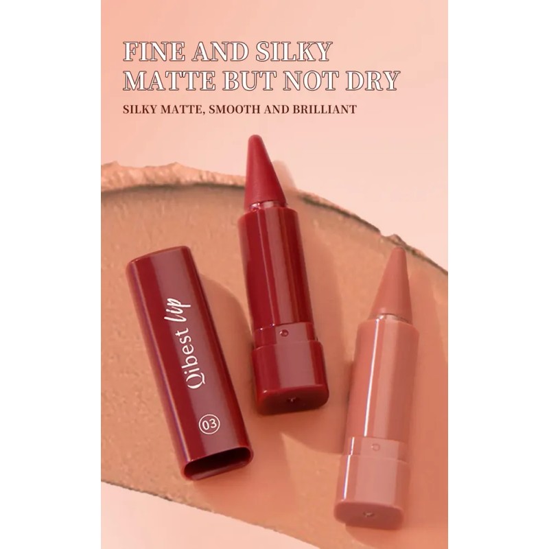Set Labiales Mate En Barra Larga Duración Con Estuche 6pcs