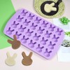 LLchunyun Easter Bunny Silicone Mold for Chocolate 24 Cavities Easter