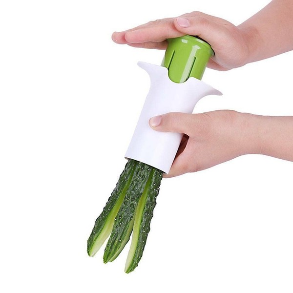 Romeeton Vegetable Divider, Cucumber Carrot Strawberry Fruits Splitter Cutting Slicer