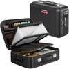 Fireproof Document Box, Hard Case Fireproof Box with Lock, Portable