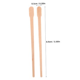 NOLITOY 100Pcs Wooden Waxing Sticks Applicators for Safe Hair Removal Smooth and Burr Spatulas for Nose Hair Waxing Convenient and Lightweight