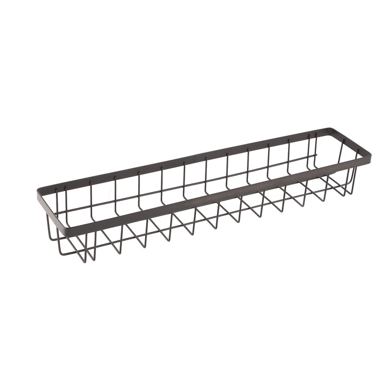 Refrigerator Hanging Shelf Nail Free with Hooks Black Refrigerator Spice