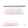 Relaxdays Children’s Hangers Set of 20, Compact Wire Holders, PVC-Coating,