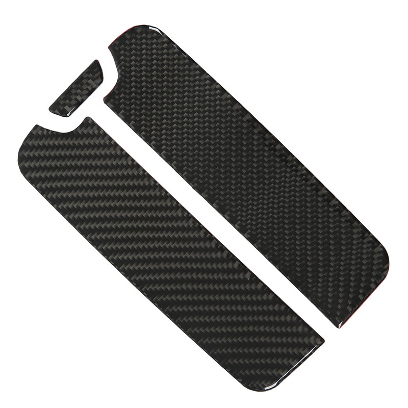 Rear Armrest Box Panel Trim Real Carbon Fiber Decoration Replacement