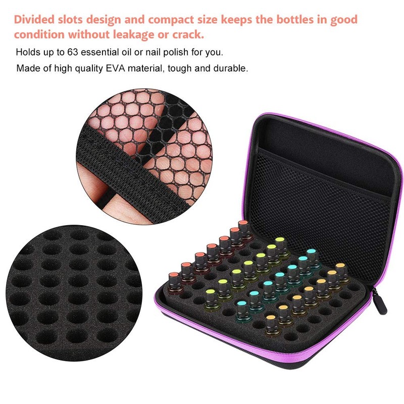 Haowecib Essential Oil Box, Essential Oil Case EVA Material 63