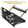 Metal Steel Battery Mounting Box Tray Bracket DIY,Easy Bolt-In Battery