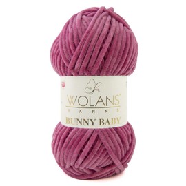 Wolans Bunny Baby Chenile Style Yarn Wool 72 Colours Available 100g Balls (Rose Col 31)