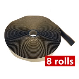 GSSI Sealants Butyl Tape 1/8" x 1" x 400' Black 8 Rolls at 50ft each