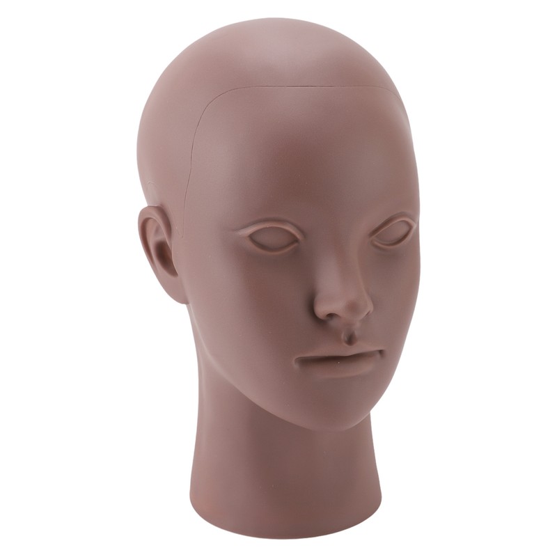 Female Bald Head Mannequin PVC Soft Rubber Human Skin Texture