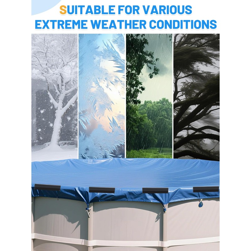 48 Pcs 4.7" Winter Pool Cover Clips - Pool Closing