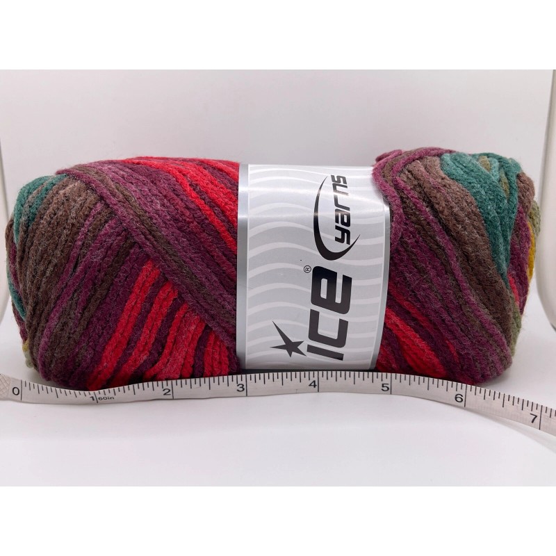 Ice Ambiance 77438 Ice Yarns Worsted Striping Acrylic 100g 218y