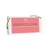 Generic Small Contemporary Pink Wooden Rectangular Hanging Sign - 'Love