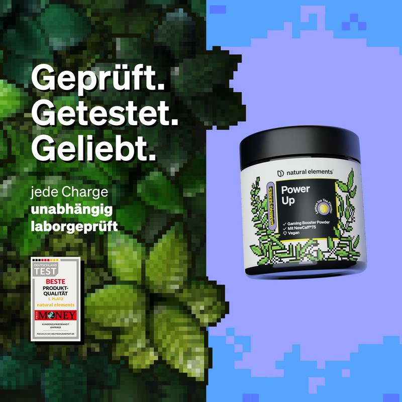natural elements Power Up Lemon Ice Tea - Gaming Booster