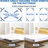 RETZLA 4PCS Bed Sheet Straps - Adjustable Bed Sheet Holder