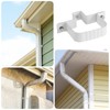 6-Pack Downspout Straps 2x3 & Wall Brackets, White Downspout Fasteners