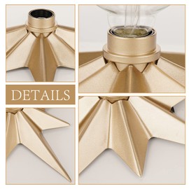 Flush Mount Ceiling Light - 2 Pack Brass Star Light Fixtures Mid-century Close to Ceiling Light Fixtures Moravian Star Flush Mount Light Fixture Modern Ceiling Light for Kitchen Hallway Bathroom