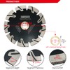 DT-DIATOOL Diamond Segment Cutting Blade for Granite Stone Concrete Marble(115mm)
