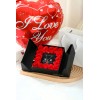 Flor Eterna Rosas Rojas Exquisita Caja Con Collar Y Regalo