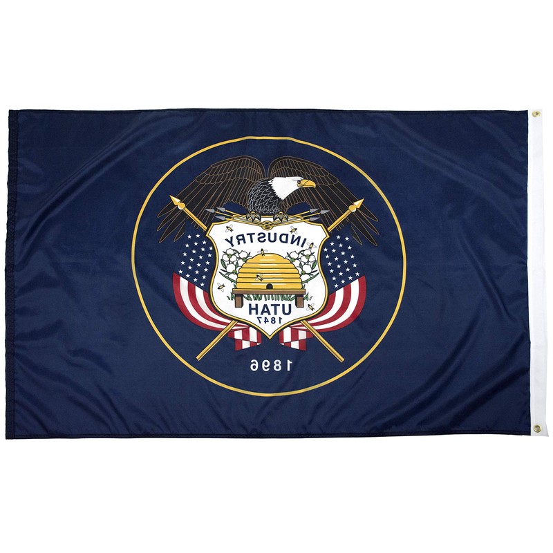 FlagSource Utah Nylon State Flag, Made in the USA, 4x6'