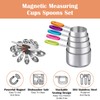 13Pcs Magnetic Measuring Cups Spoons Set, 5 Heavy Duty Cups,7