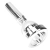 Trombone Mouthpiece, Brass, Portable, Silver-Plated Professional Mouthpiece for Most Tenor
