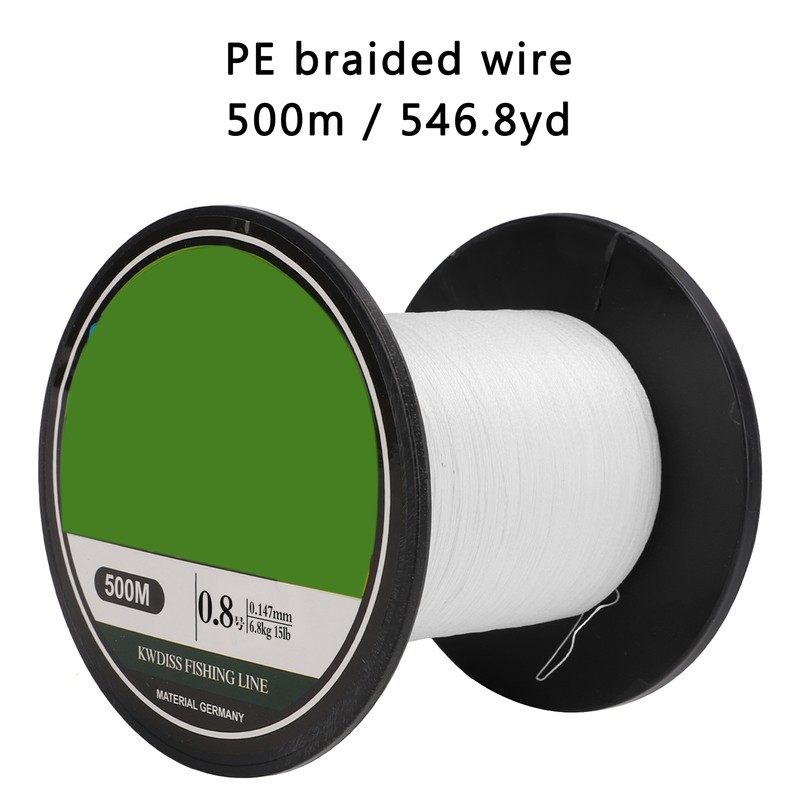 PE Braided Fishing Line Abrasion Resistance 4 Strand Braid Sea