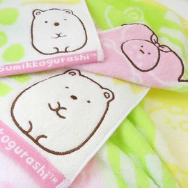 Marushin 6575032000 Mini Towel, Sumikko Gurashi, Chambre Shirokuma (100% Cotton, Antibacterial, Deodorized), Hand Towel, Handkerchief, Present, Gift, Birthday